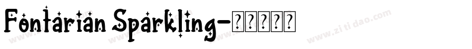 Fontarian Sparkling字体转换